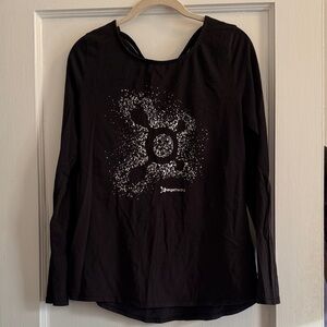 Orangetheory Black Long Sleeve Workout Top Size: M
